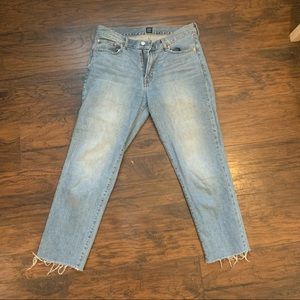 Gap Best Girlfriend Jeans - 28 tall light wash